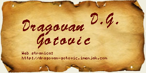 Dragovan Gotović vizit kartica